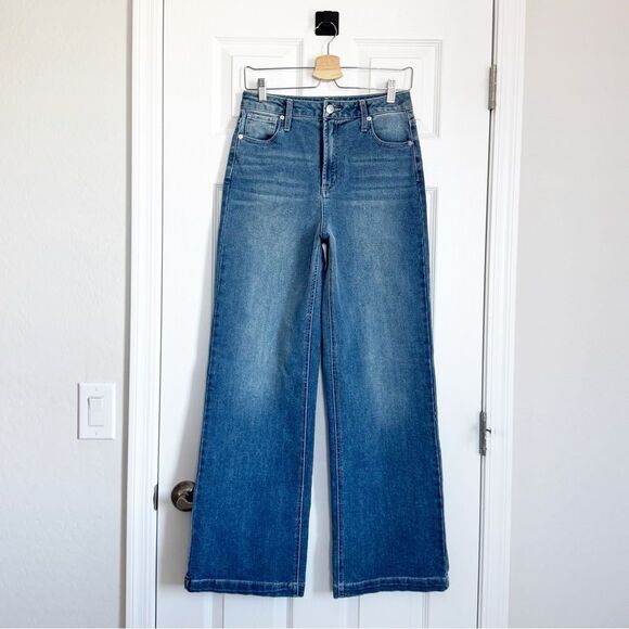 NEW Juicy Couture Lunita Jeans Relaxed Wide Leg Bling Rhinestones Size 5/27 - Picture 2 of 10